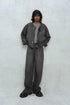 CIRCLE CUT-OUT DENIM JACKET -BLACK- *Last1